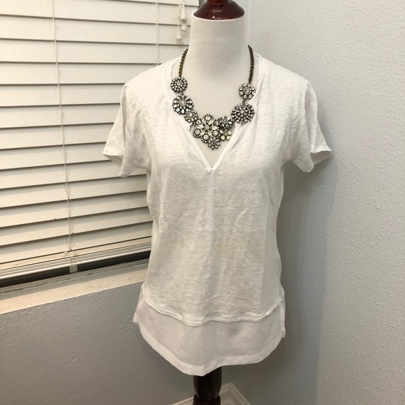 Sanctuary uptown Tiered Hem Linen T-shirt - Picture 3 of 6